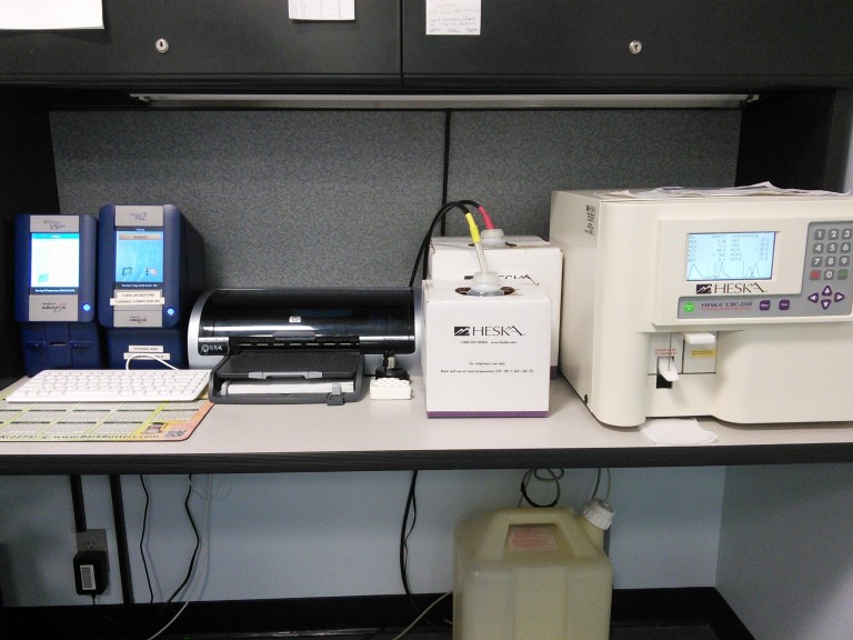 lab machines West Side Veterinary Clinic
